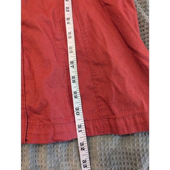 $128 Free People Thea Mini Button Up Dress In Blush Red Size XS - Picture 4 of 6